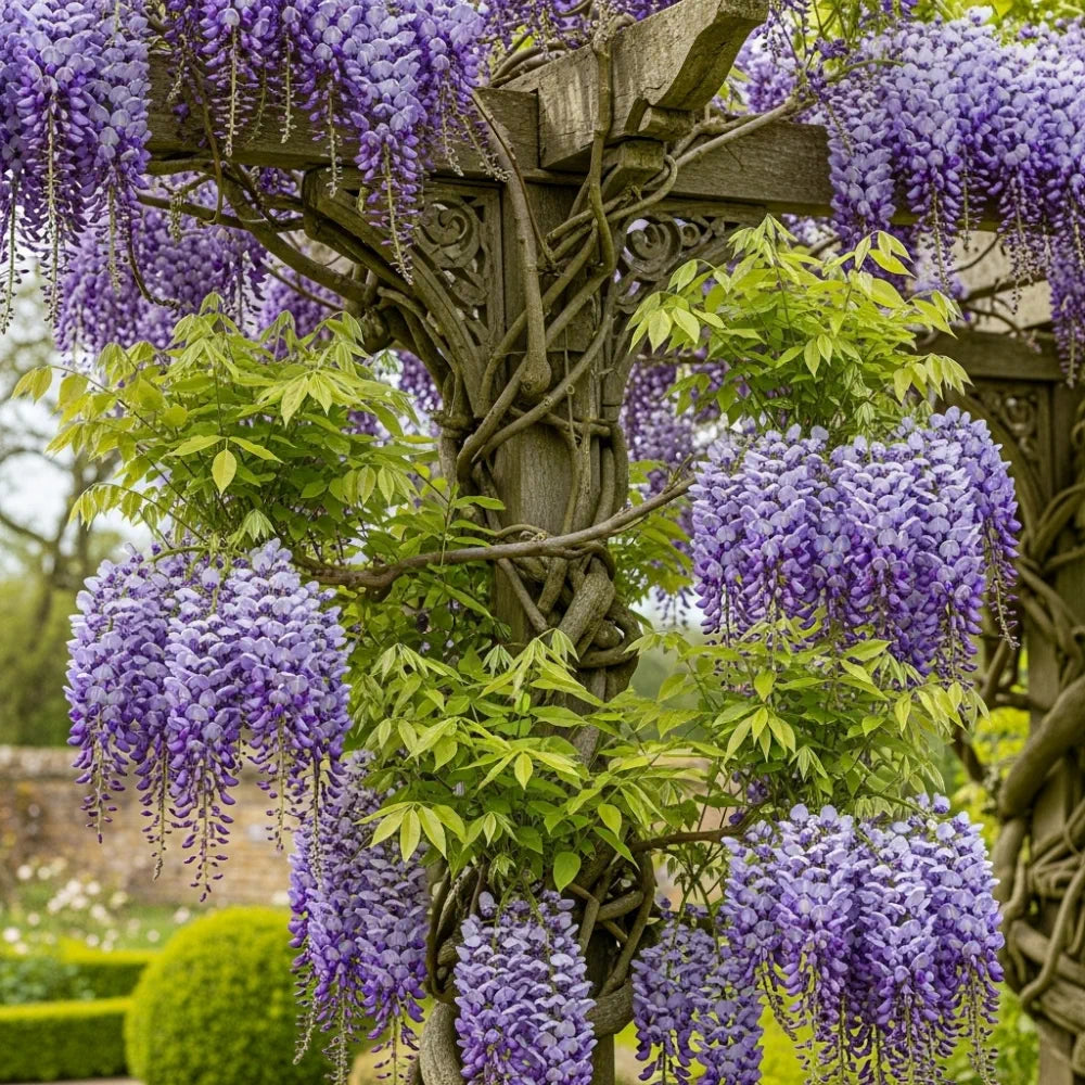 Japanese Wisteria | Wisteria floribunda 'Black Dragon'
