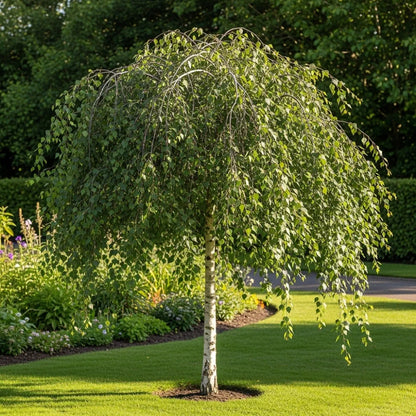11ft Half-Standard Weeping Silver Birch Tree | Mature Bare Root Betula Pendula 'Youngii' | 6/8cm Girth